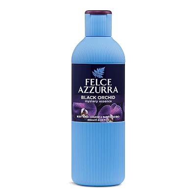 Felce Azzurra Black Orchid - Mystery Essence Body Wash - Sophisticated And Intriguing Fragrance - Enveloped By The Unusual Charm Of A New Shower Gel - Suitable For All Skin Types - 22 Oz