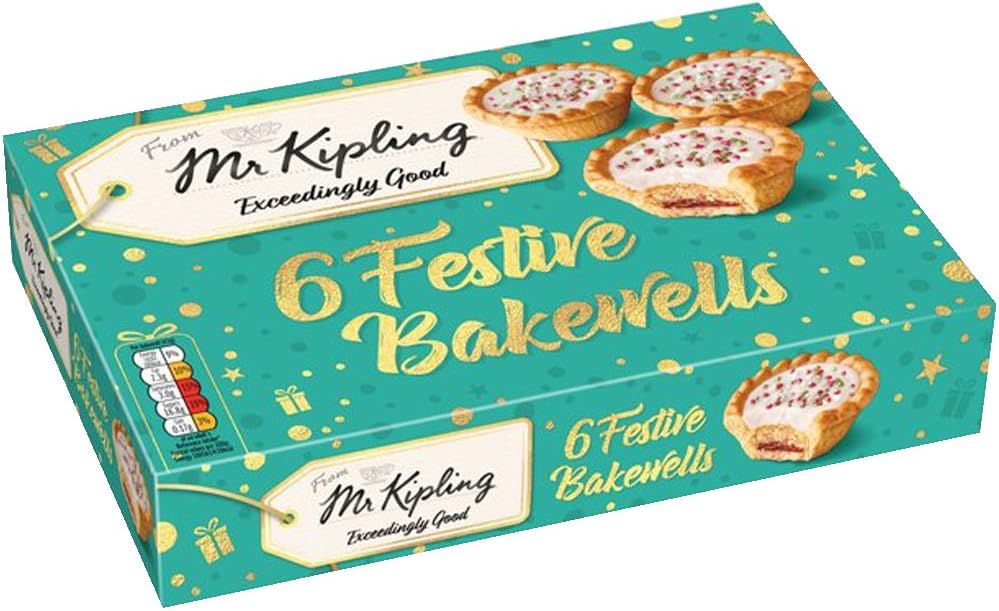 Mr Kipling 6 Festive Bakewell Tarts 269g