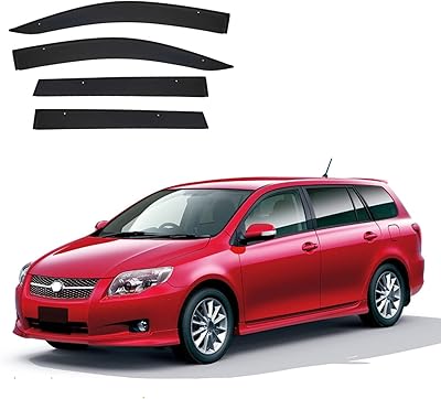 4 Pcs Car Window Wind Deflectors for Toyota Corolla Fielder MK10-E140 2007-2010 2011, Front and Rear Side Windows Sun Visors Rain Shield Accessories