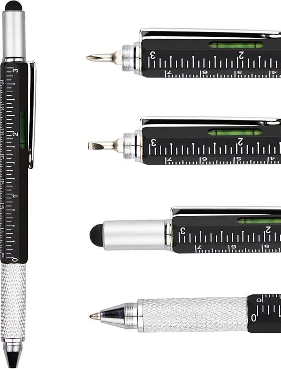 DUNBONG 6-in-1 Multi Pen, Stylus/Screwdriver, 0.7mm Black - Black