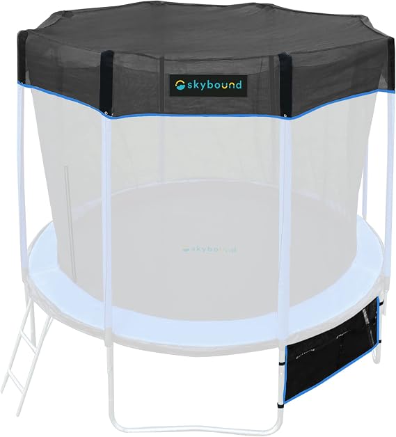 SkyBound Recreational Trampoline Cover - Round Outdoor Trampoline - Heavy Duty Sun Shade Covers for Straight-Pole Round Trampolines - Only Includes Top Cover and Shoe Bag