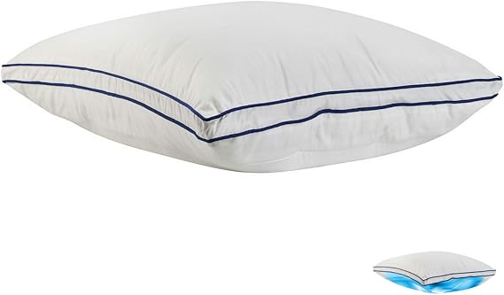 FOMI Premium Large Water Sleeping Pillow | Adjustable and Supportive Waterbase Pillow for Preferred Firmness | Orthopedic Comfort Design for Neck Pain Relief | (26 x 17)