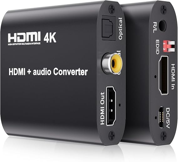 BolAAzuL HDMI Audio Extractor Splitter W/Digital DTS 5.1 EDID Management