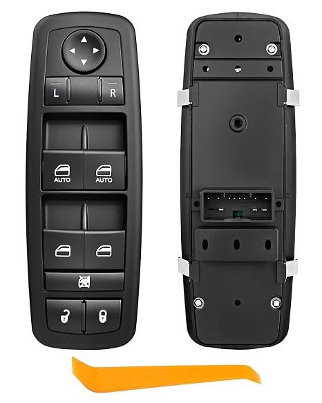 Master Power Window Switch Driver Side Replcaement for 2016-2022 Ram 1500 2500 3500, 2011-2019 Dodge Charger, 2011-2020 Chrysler 300, 2015-2017 Chrysler 200, Replaces# 68139805AB,56046823AE,68231805AA