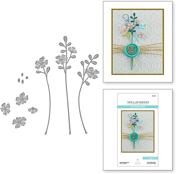 Spellbinders S3-457 Sealed Blooms Etched Dies from The Sealed by Spellbinders Collection