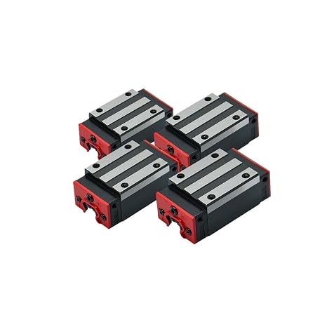 Linear Rail, Linear Sliding Gide 4PCS HGH25CA HGW25CC Slide Block for HGR25 Linear Guides Slides Bearing(4PC HGH25CA)