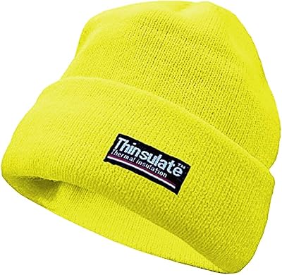 Yoko Unisex Hi-Vis Thermal 3M Thinsulate Winter Hat One Size Hi-Vis Yellow
