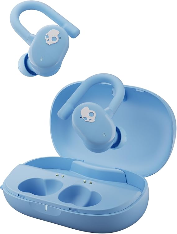 Skullcandy Push Play Aktif Kulak İçi Kablosuz Kulaklıklar, 34 Saat Pil, Farkında Kalma Modu, Mikrofon, iPhone Android ve Bluetooth Cihazlarıyla Çalışır - Tiki Mavisi