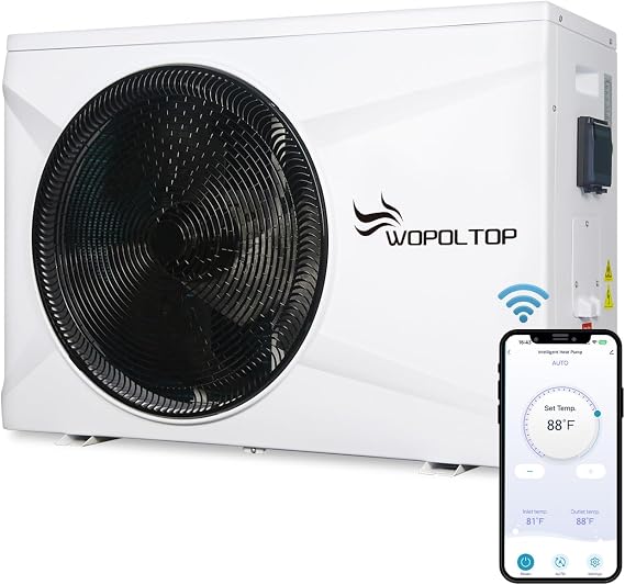 Pool Heat Pump for Above Ground and In-ground Pools, 14000 Gal