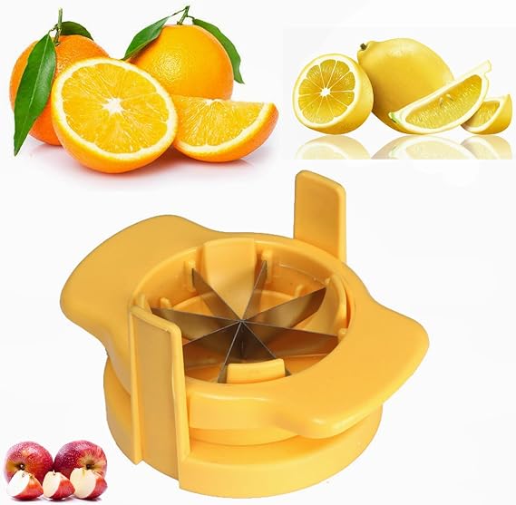 1PC Lemon & Lime Wedge Slicer Cutter to Garnish Food Lemon Splitter Fruit Slicer Apple Separator Orange Cutter Enjoy Slices of Lemon and Lime Wedges in Seconds
