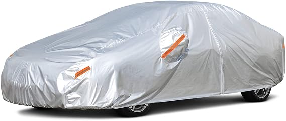 Kayme Sedan Car Cover Waterproof All Weather (186 to 193 Inch)