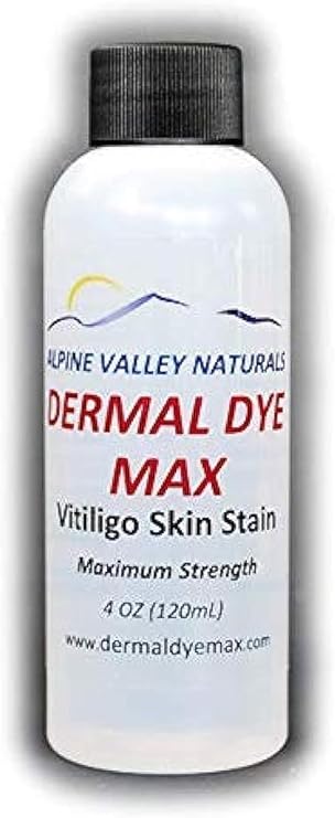 Waterproof Vitiligo Treatment Skin dye for Darkening un-pigmented Skin Patches. Long Lasting Alternative to Temporary Make-up Concealers, Camouflage Creams.