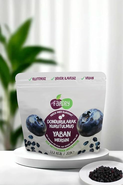 FairDry Blueberries, Freeze Dried, Freeze Dried, Dried Fruit, Additive-Free, Fruit Chips
