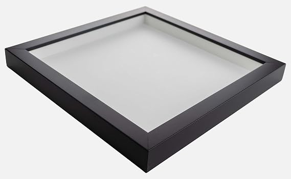 15x10 Shadow Box Frame Black | 2 Inches Deep Shadowbox with 1 3/4 Inch Usable Depth | UV Resistant Acrylic Front, Acid Free Backing, and Hanging Hardware | Whittaker Picture Frame Style