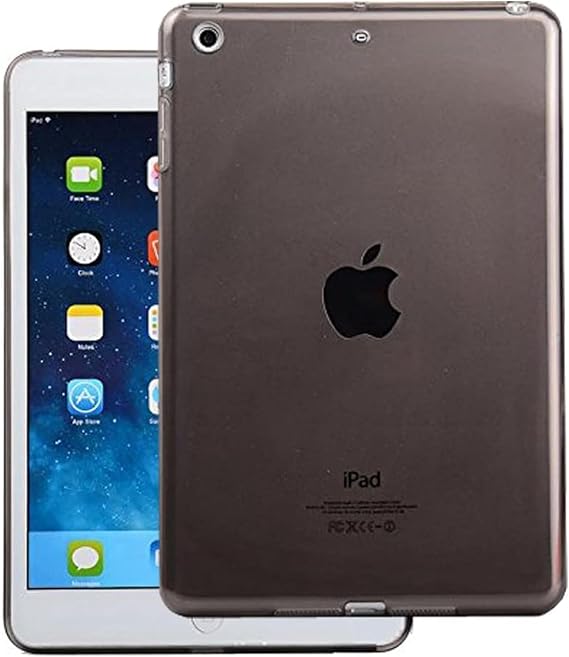 Case for iPad Pro 9.7 inch Black Clear, Silicone Case Flexible Soft TPU Shockproof Tablet Computer Case for iPad Pro 9.7 inch Model A1673 A1674 A1675 (2016)