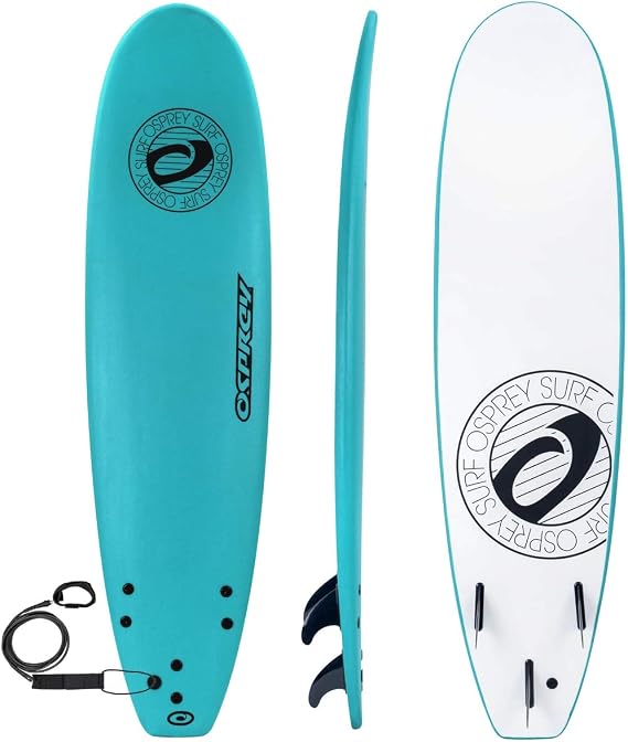 Osprey Foam Surfboard, Perfect for Beginners, Lightweight & Durable with Bold Design