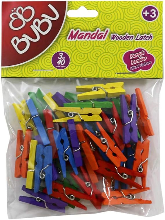 Bu-bu Mandal 3cm 40'li Renklİ