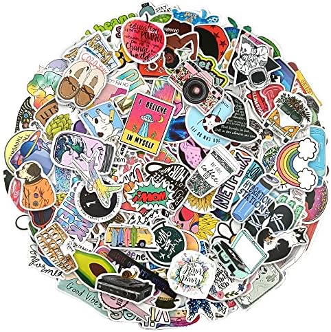 250Pcs Stickers Pack, Colorful Cute Style Stickers,Waterproof Stickers VSCO Aesthetic Stickers Water Bottle, Phone, Skateboard ,Guitar,Travel Case Stickers for Adults Teens Kids