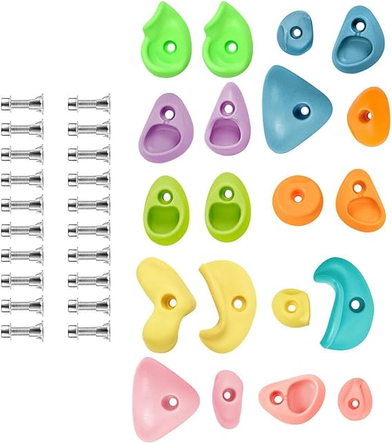 Climbing Holds Rock Climbing Wall Kid Textured Foot And Hand Grips Encourage Children To Climb While Boosting Confidence Rock Wall Stones Holds Grips