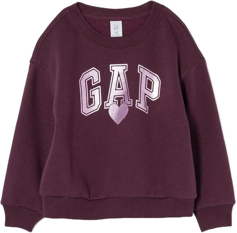 GAP Girls' Logo Crew Sweatshirt
