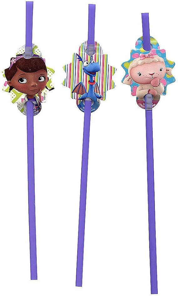 UPD Doc McStuffins Straws (18 Pack)