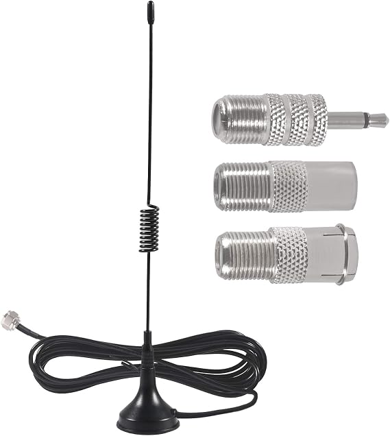 ACEIRMC FM Stereo Antenna, Magnetic Base 75 Ohm FM Antenna Kit for Most Brands Stereo Receiver Indoor Table Top Radio Receiver Antenna