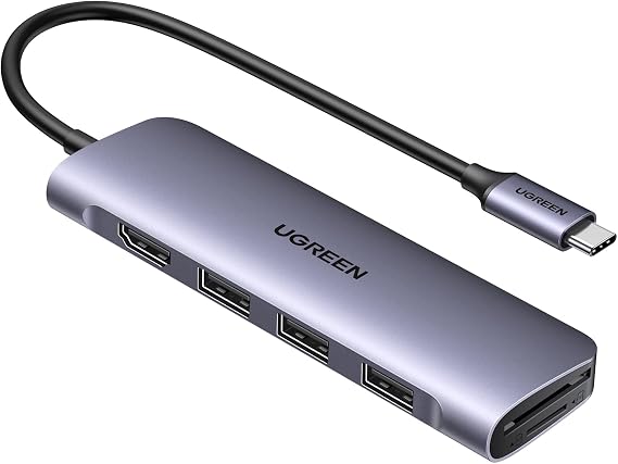 UGREEN Revodok 6-in-1 USB C Hub Multiport Adapter 4K HDMI