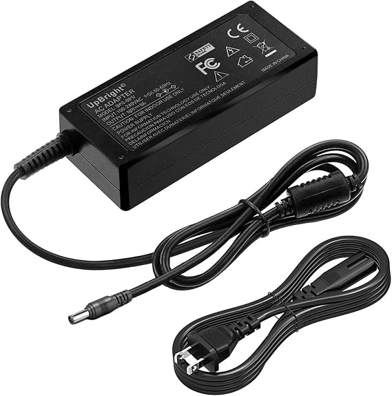 UpBright 24V AC/DC Adapter Compatible with Epson Perfection 3490 3590 4180 4490 V500 V600 V700 3170 J221 J252 V750 V550 640U 1240U 1650 2480 2580 P60 TM-P80 Workforce DS-510 GT-S50 A291B A171E A311B