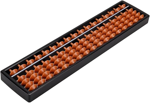 Portable 17 Digits Column Abacus Arithmetic Soroban in Mathematics Learning Aid Tool