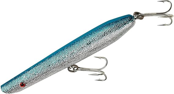 Cotton Cordell 7" Pencil Popper 2 oz Fishing Lure - Chrome/Blue Back