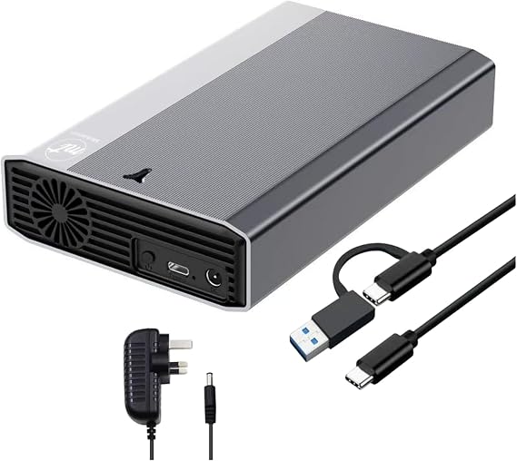 ModusTech 3TB Desktop External Hard Drive (NOT-PORTABLE) — Vault USB-C 3.1 (5Gbps) High-Speed HDD for PC, Mac, Laptop & Console, Backup Storage,