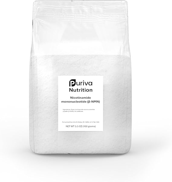 NMN Powder (Nicotinamide mononucleotide) NAD+ Precursor, 100 Grams, Includes Scoop