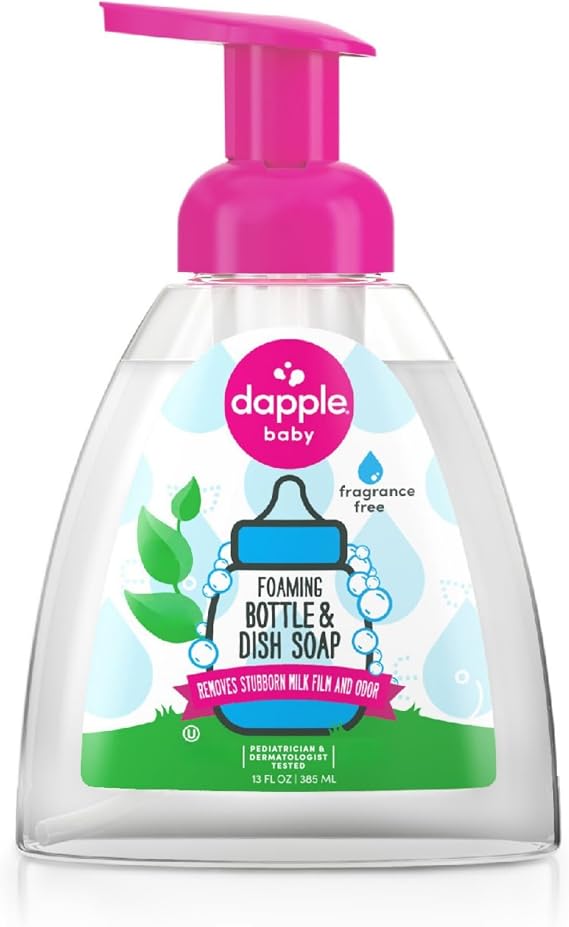 Dapple Baby - Fragrance-Free Foaming Baby Bottle & Dish Soap - 13 fl oz