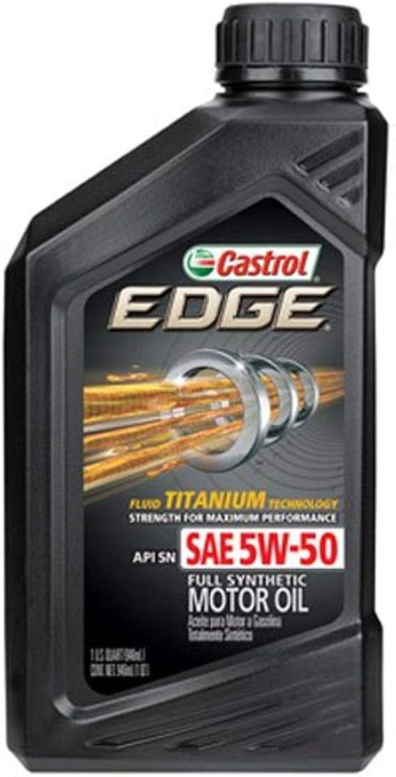 Castrol EDGE 5W-50 Advanced Full Synthetic Motor Oil, 1 Quart