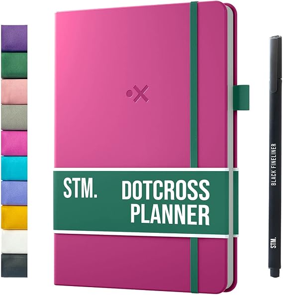 Daily Planner 2026 (Undated) | A5 Dotcross | Your All in One Day Organizer, At A Glance Weekly Agenda, Yearly Calendar Book | Planners for Personal, Professional, Academic & Work Goals and Schedule