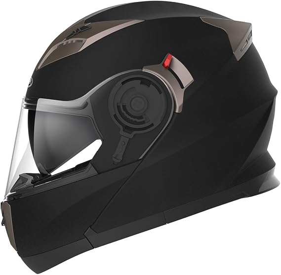 YEMA Helmet unisex-adult Standard-motorcycles 925 Motorcycle Modular Helmet DOT Approved - YM-925 Motorbike Casco Moto Street Bike Racing Helmet with Sun Visor Bluetooth Space for Youth Men and Women
