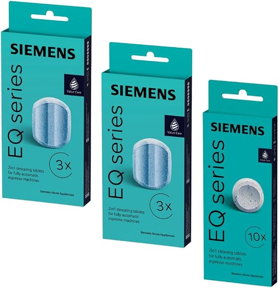 Siemens TZ80001 10 Reinigungstabletten + 6 Entkalkungstabletten TZ80002 EQ için