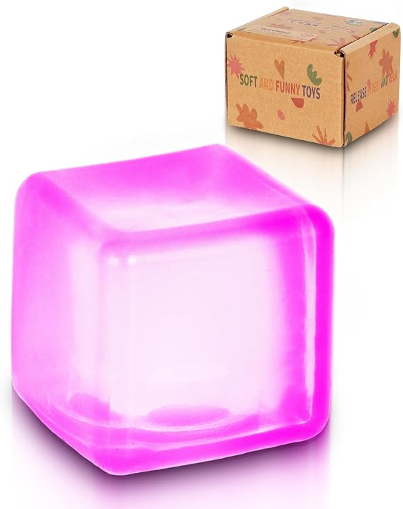5cm Purple Squishy Cube Slow Rising Fidget Toy