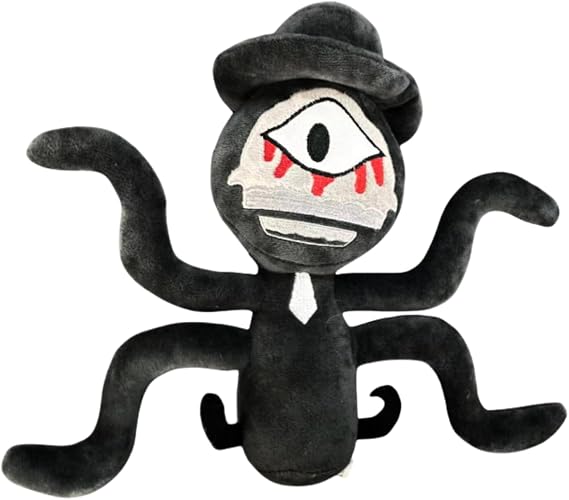 Sprunki Plushies Merch,Sprunki Plush Toys,Cute Soft Stuffed Animal Pillow Figure Doll Christmas Birthday Gifts for Fand Adult Kids (New Black)