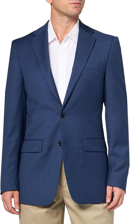 Calvin Klein Men's Slim Fit Suit Separates, Blue Twill, 38 Regular
