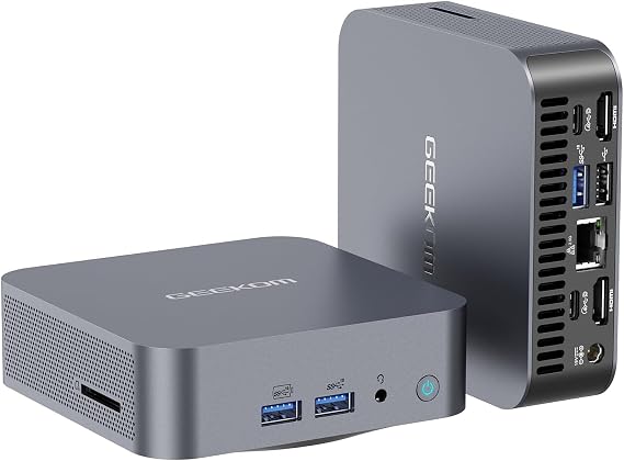GEEKOM GT13 PRO Mini PC, Intel Core i9-13900HK (14C/20T, up to 5.4GHz), 16GB DDR4 RAM, 1TB PCIe 4.0 NVMe SSD, Aluminium Design Windows 11 Pro Desktop Computer with USB4,Wi-Fi 6E,BT 5.2,8K UHD