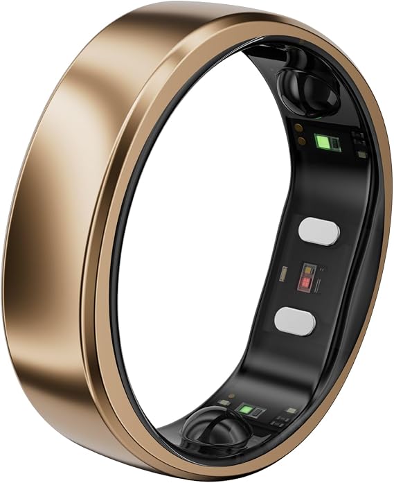 RingConn Gen 2 Air Ultra-Thin Smart Ring - Health Tracker | 10-Day Battery Life, Fitness/Sleep/Stress/HR Tracker for Women&Men, No App Fee for Standard Features,iOS & Android Compatible