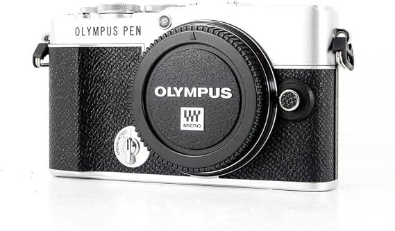Olympus PEN E-P7 Micro Four Thirds System Camera, 20 MP Sensor, 5-axis in body image stabilisation, tilt HD LCD, 4K Video, Wi-Fi, color and monochrome profile control, silver