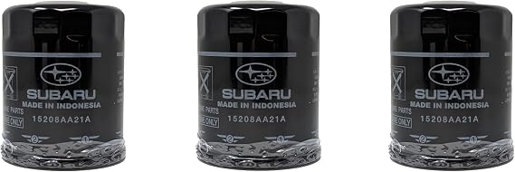 Subaru Engine Oil Filter & Crush Gasket Kit (1, 2, 3, 6, 12 pks available) Outback Legacy Impreza Forester XV Crosstrek Ascent 15208AA21A & 803916010 (3 Pack)