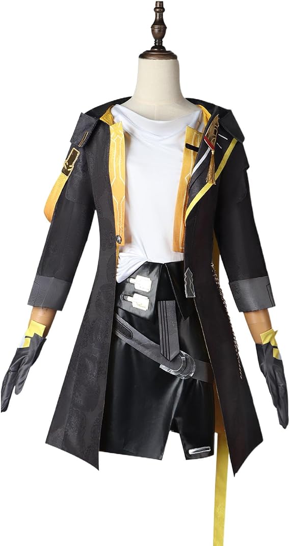 Women Cosplay Costume Women Black Jacket Uniform Suit Halloween Party Outfit