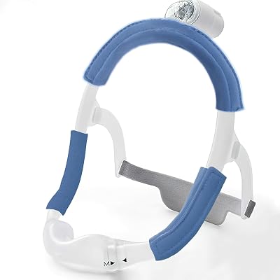 Strap Covers, Mask Frame Covers Compatible with DreamWear or ResMed AirFit Masks Headgear - Reusable Strap Cushions, Hair Protector Face Cushion Pads, Reduces Strap Marks Blue