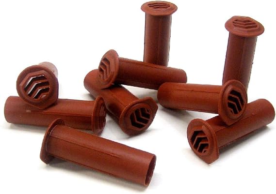 5 x Terracotta Drill Weep Vents Round Vent Cavity, Retaining, Rendered Walls
