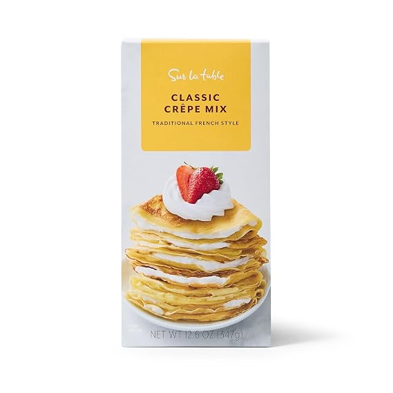 Sur La Table Classic Crepe Mix, Premium French-Style Baking Mix for Thin, Tender Crepes, Just Add Wet Ingredients