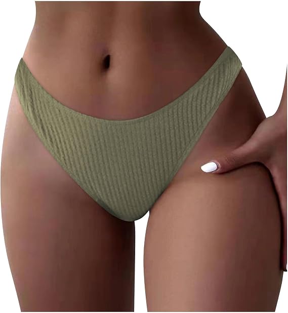 Women Plus Size High Waist Bikini Bottoms Swim Briefs Beach Shorts Ruched Bottom Swimsuits Womens Two Piece with