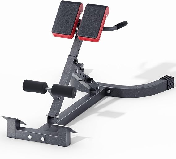 Roman Chair, Adjustable Hyper Back Extension Machine - 500LBS Multi-Function Back Extension Bench Machine for Glute, Hamstring and Lower Back Workout Equipment for Home Gym Fitness